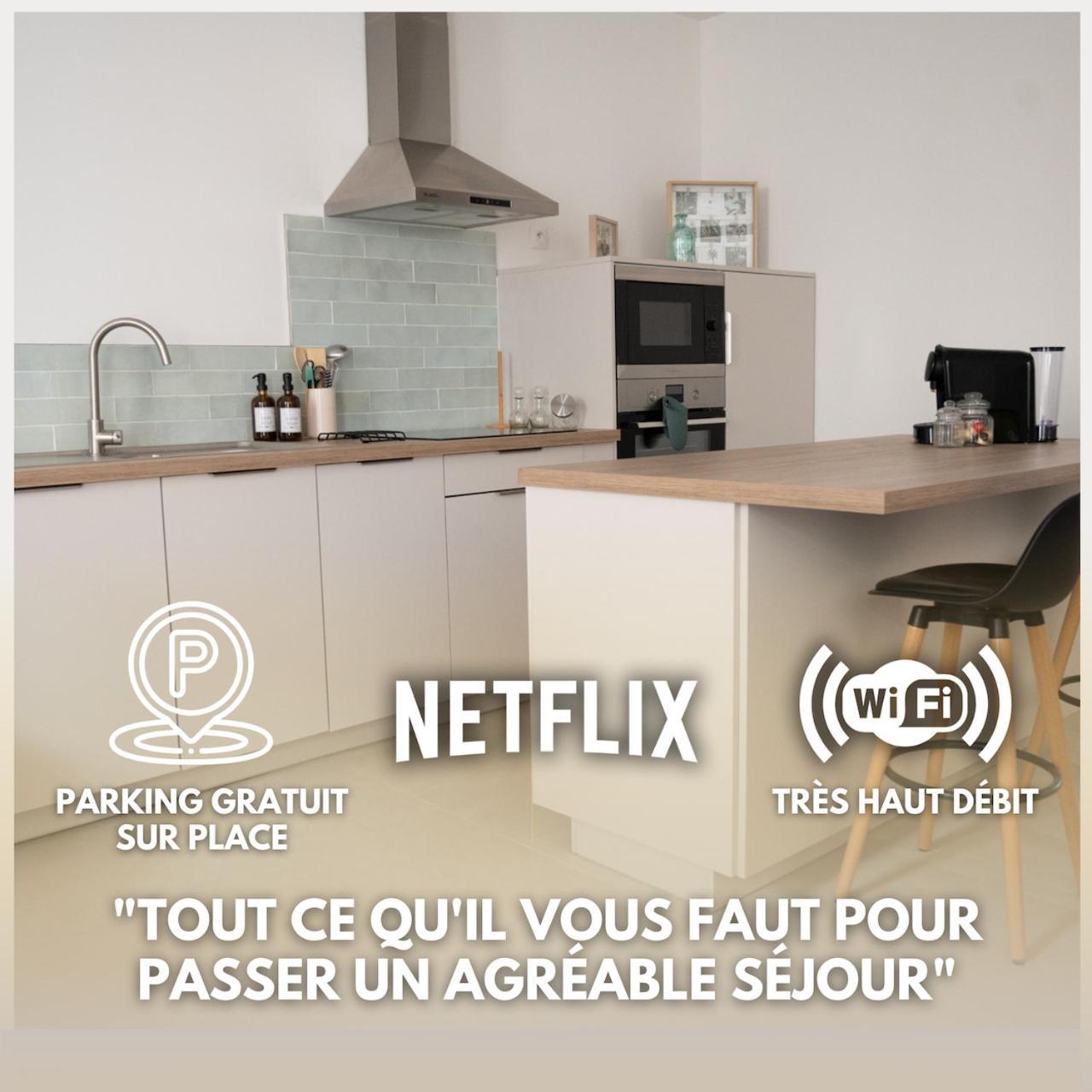 Lou Cabanot - Appartement Lumineux 3 Chambres - Parking Gratuit Béziers Exteriör bild